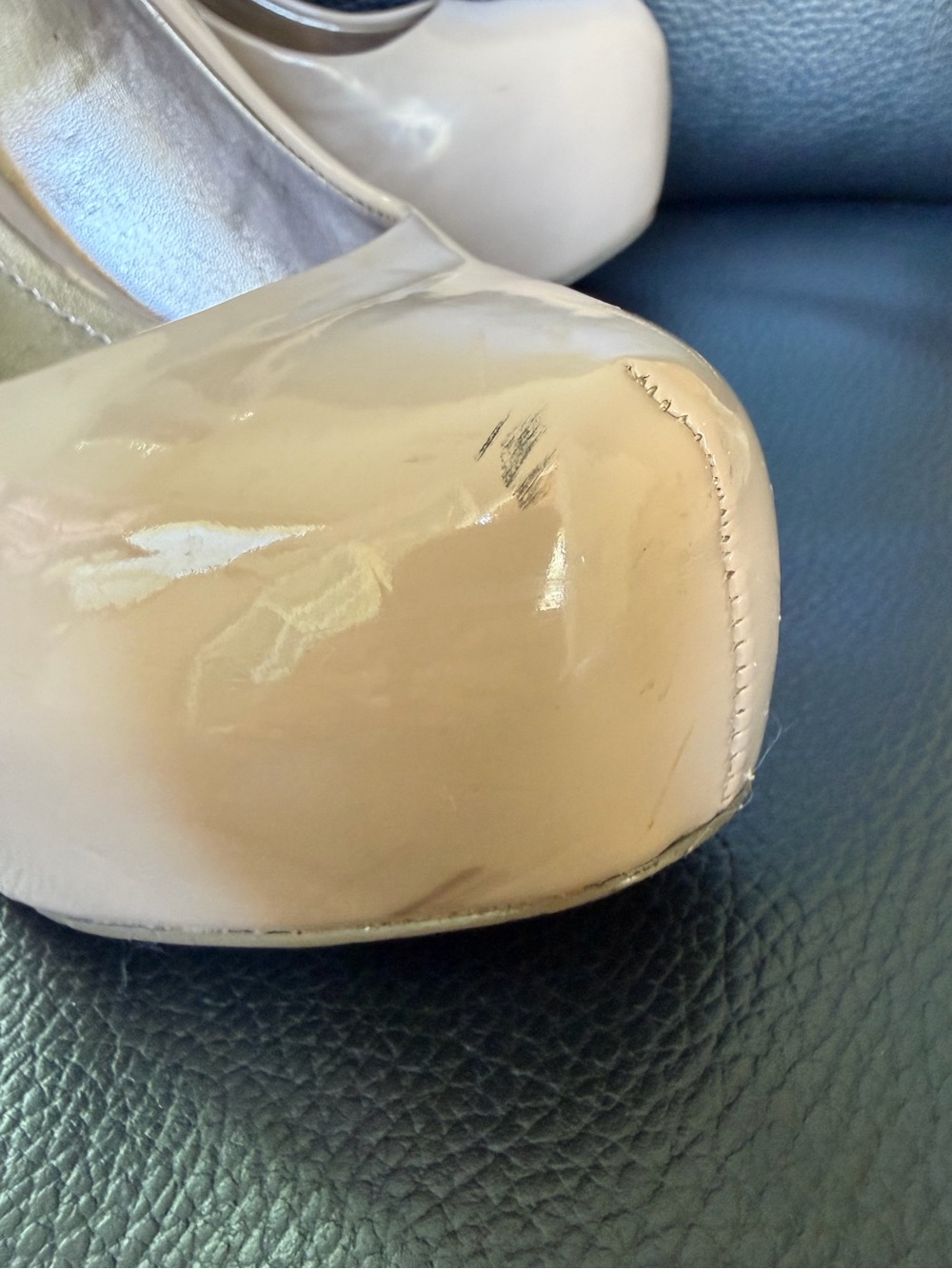 Steve Madden Beige Platform Stiletto Pumps. Size 8 - Picture 13 of 16